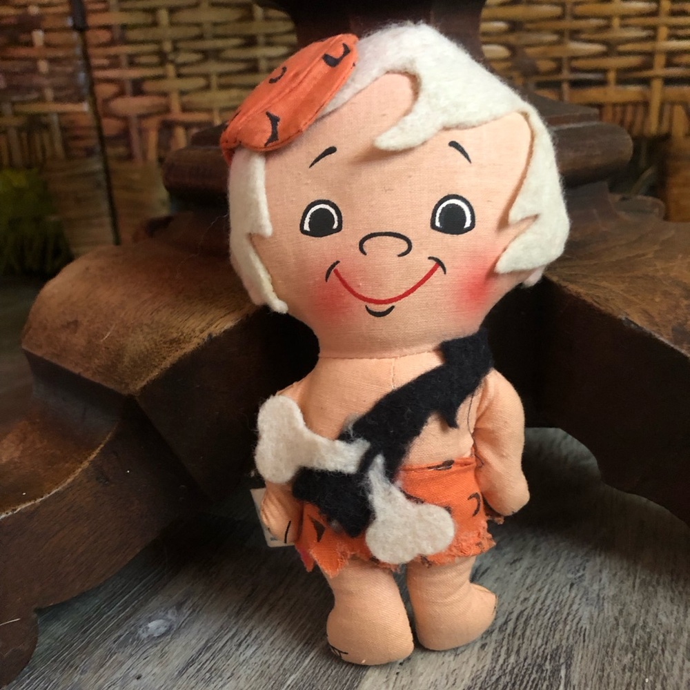 Knickerbocker Bam Bam Rubble Antique Plush Doll